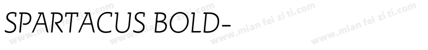SPARTACUS BOLD字体转换